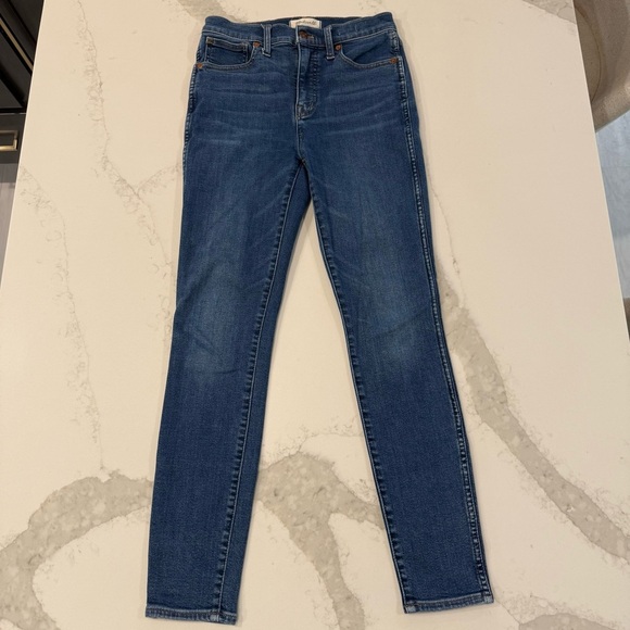 Madewell 10” High Rise Skinny Denim Jeans Women’s 26 Blue Classic Preppy Casual - Picture 1 of 9